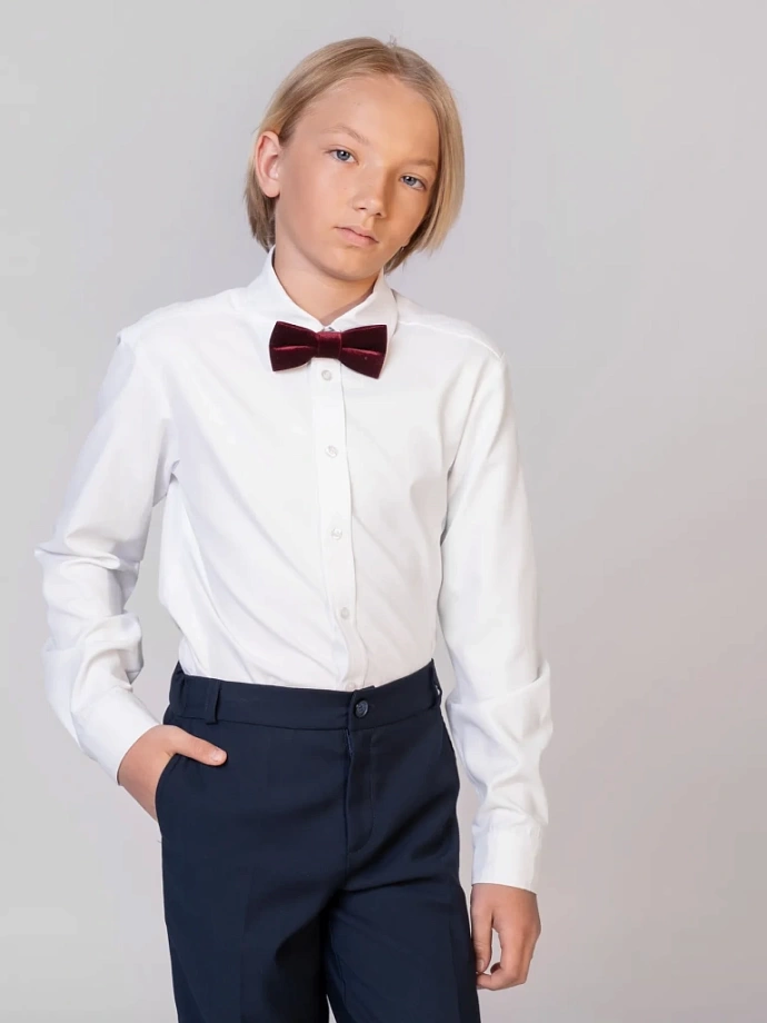 Рубашка из хлопка с длинным рукавом в цвете: Белый Ole! Twice - фото 5