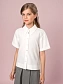Рубашка укороченная с декоративными пуговицами в цвете: Белый Ole! Twice - фото 1