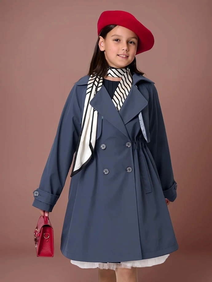 Тренч в цвете: Светло-синий Ole! Twice - фото 1