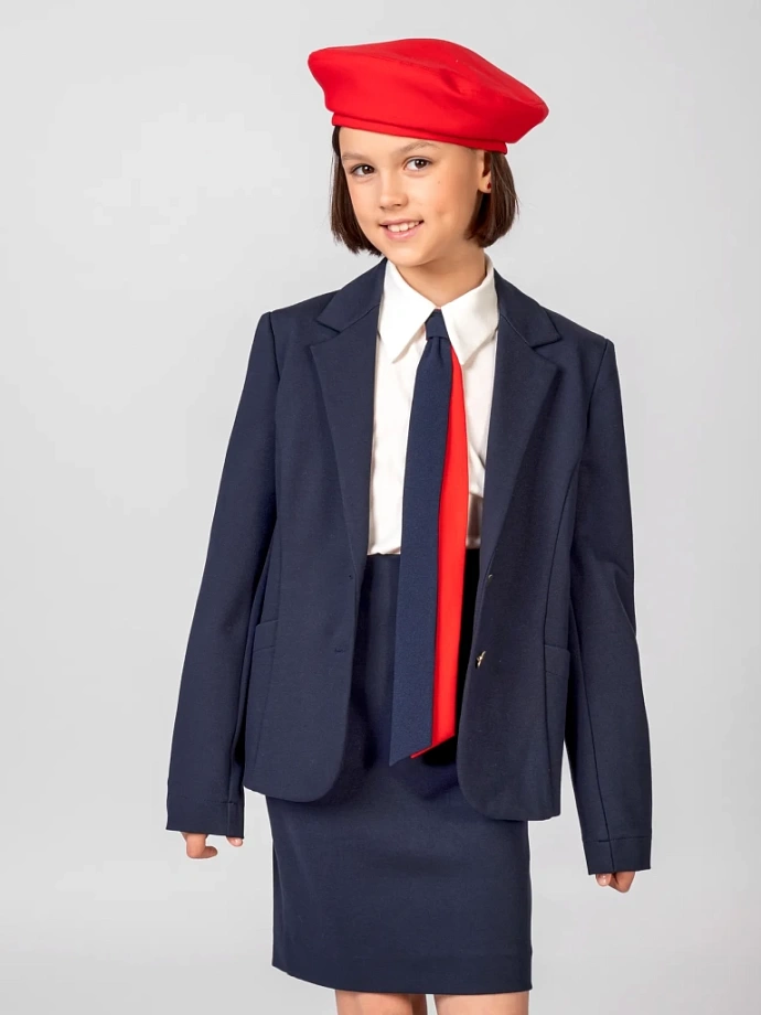 Жакет из трикотажа "джерси" в цвете: Синий Ole! Twice - фото 7