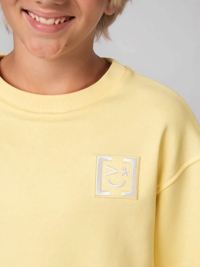 Свитшот базовый с Шевроном в цвете: Желтый Ole! Twice - фото 6