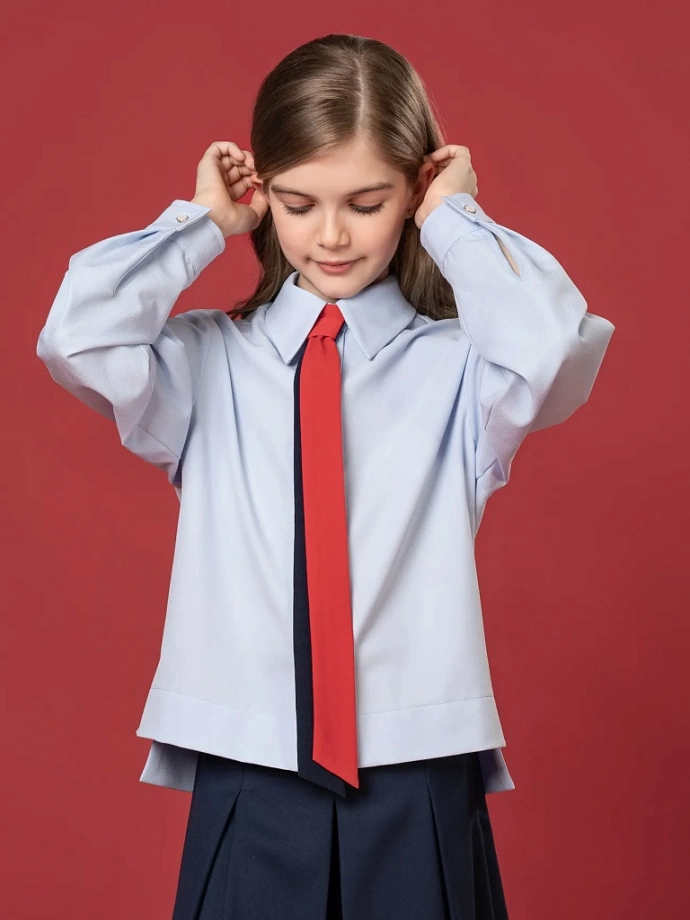 Галстук двухсторонний в цвете: Сине-красный Ole! Twice - фото 3