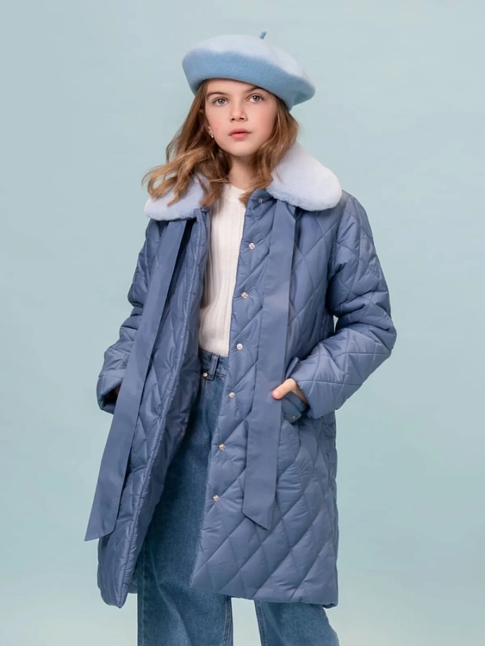 Куртка-пальто Осень-Весна в цвете: Светло-синий Ole! Twice - фото 4