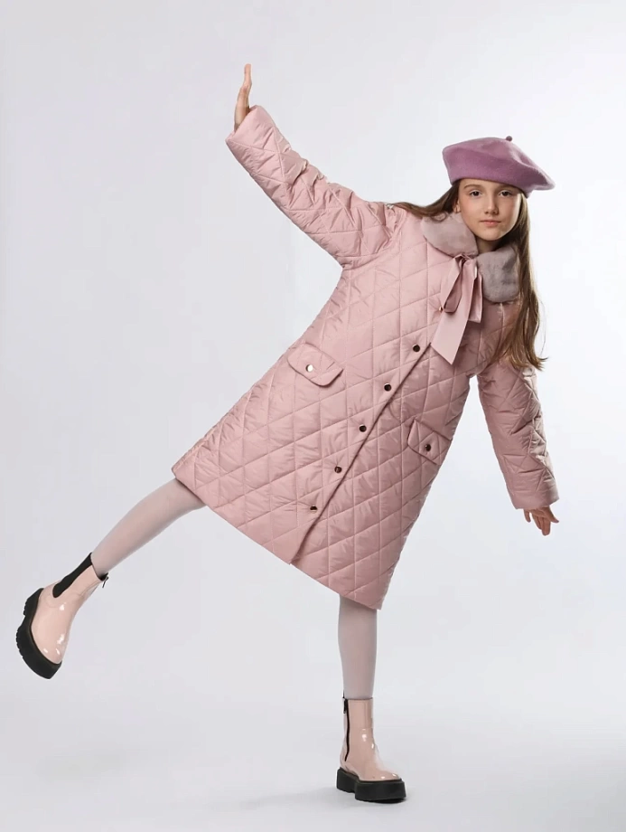 Куртка-пальто Осень-Весна в цвете: Розовый Ole! Twice - фото 5