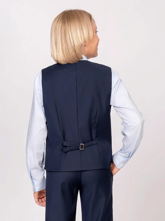 Жилет классический в цвете: Синий Ole! Twice - фото 3