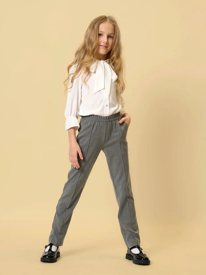 Брюки базовые с регулирующей резинкой в цвете:  Ole! Twice - фото 6