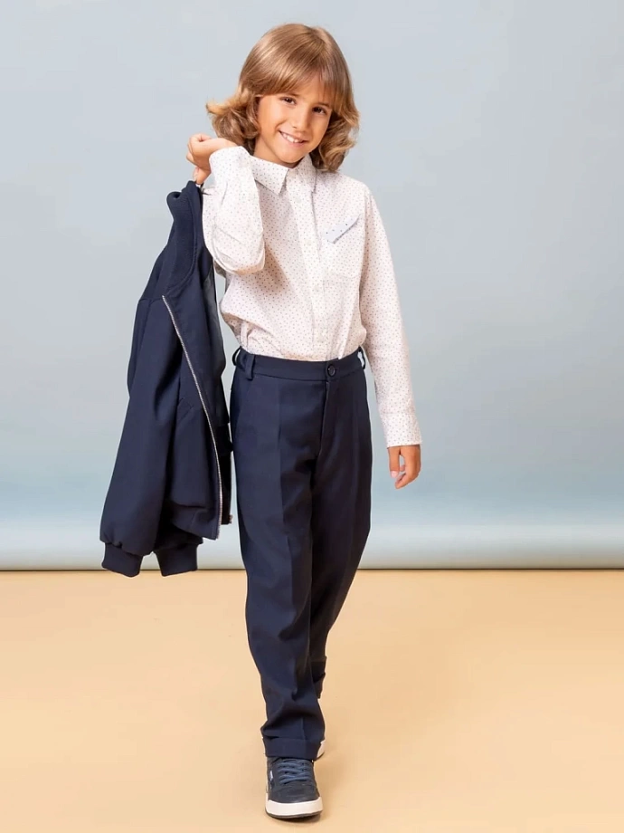 Брюки базовые в цвете: Синий Ole! Twice - фото 5