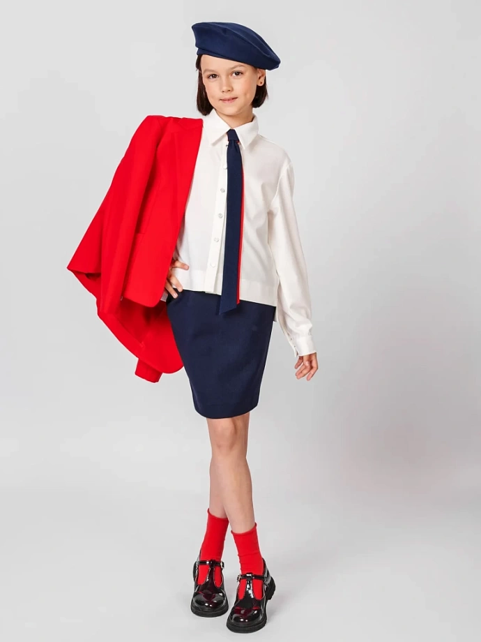 Жакет из трикотажа "джерси" в цвете: Красный Ole! Twice - фото 4