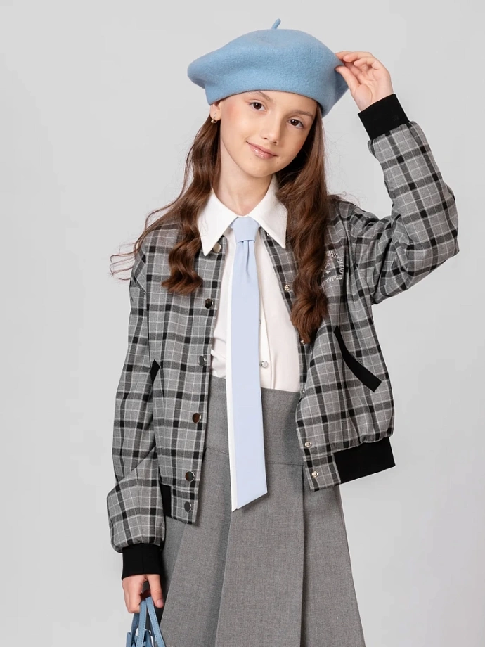 Галстук двухсторонний в цвете: Бело-голубой Ole! Twice - фото 3