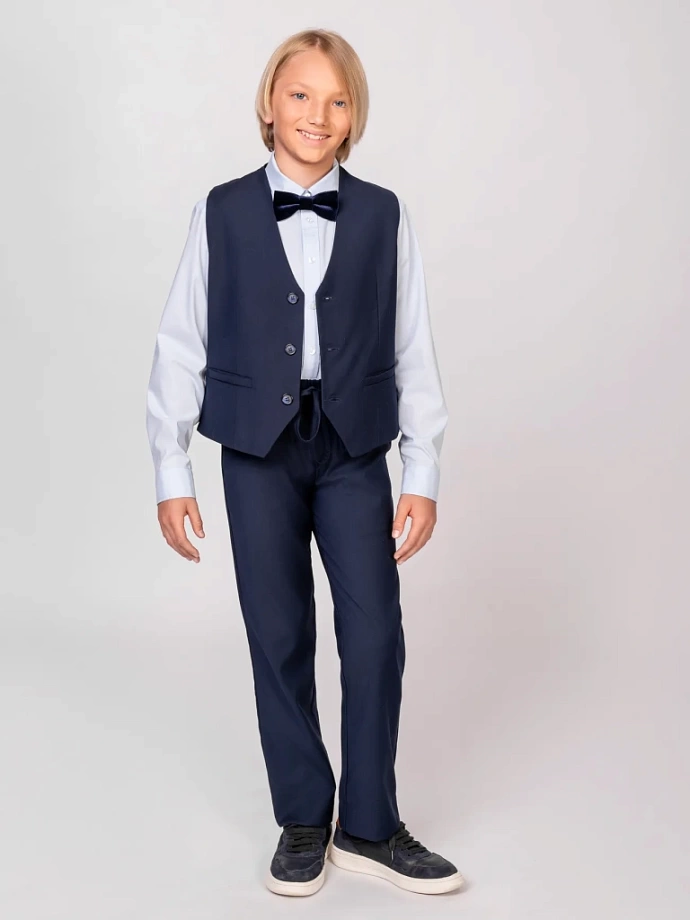 Жилет классический в цвете: Синий Ole! Twice - фото 4