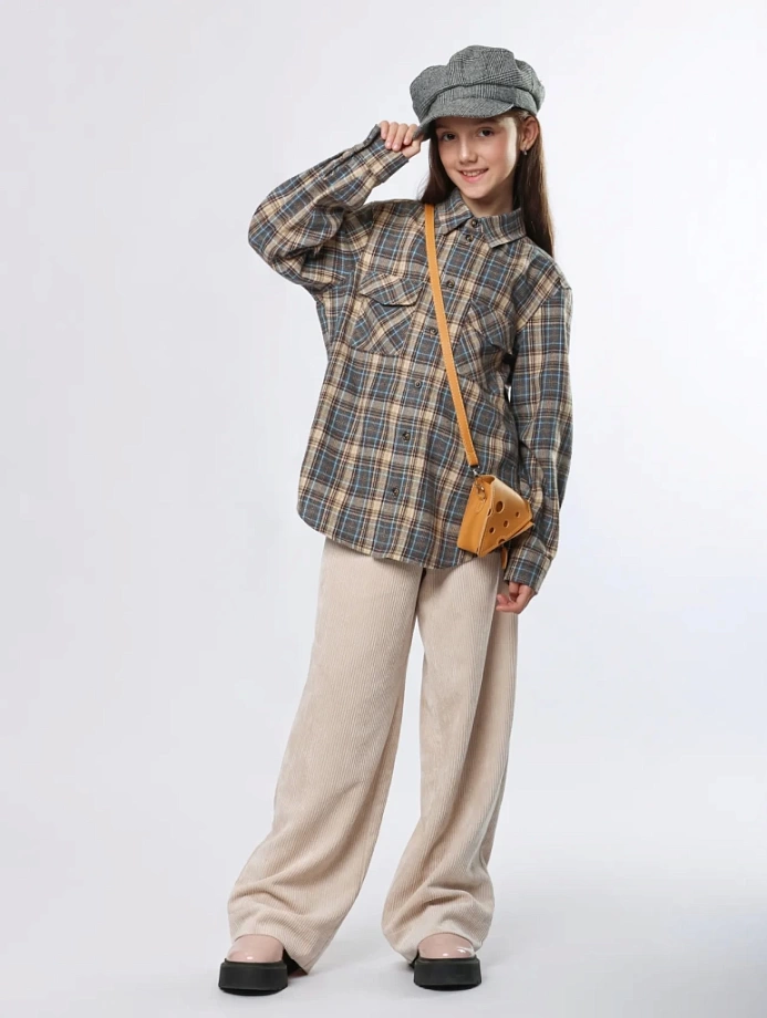 Рубашка комфорт в цвете: Светло-коричневый Ole! Twice - фото 3