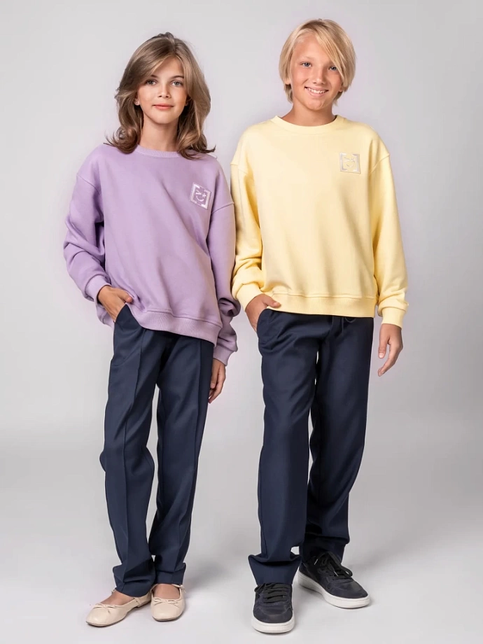 Свитшот базовый с Шевроном в цвете: Желтый Ole! Twice - фото 1