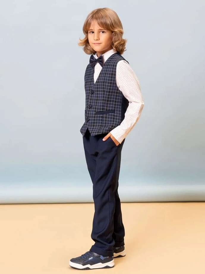 Брюки базовые в цвете: Синий Ole! Twice - фото 4