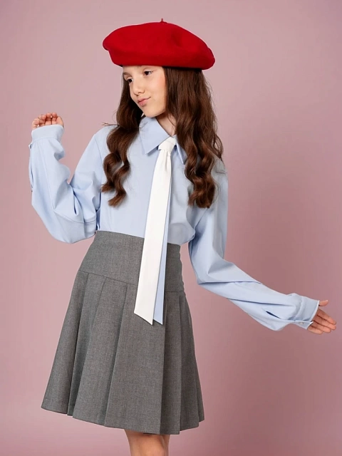 Юбка на кокетке в складку