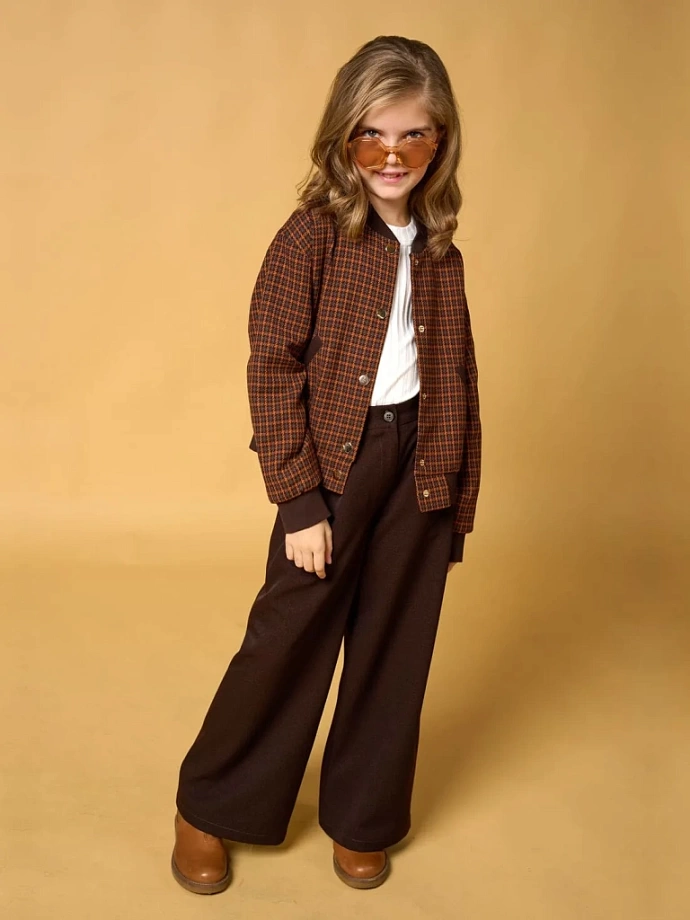 Брюки школьные широкие (палаццо) в цвете:  Ole! Twice - фото 4