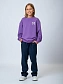 Свитшот со съемным воротником и шевроном в цвете: Фиолетовый Ole! Twice - фото 3