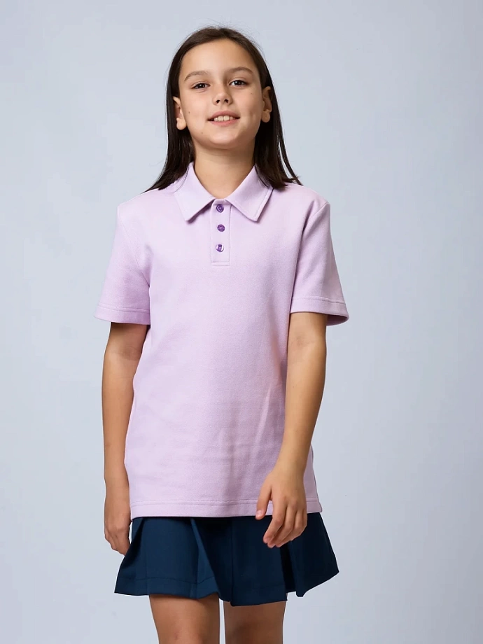 Поло с коротким рукавом унисекс в цвете: Светло-фиолетовый Ole! Twice - фото 7