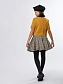 Комплект жакет с коротким рукавом и юбка в цвете: Горчичный Ole! Twice - фото 5