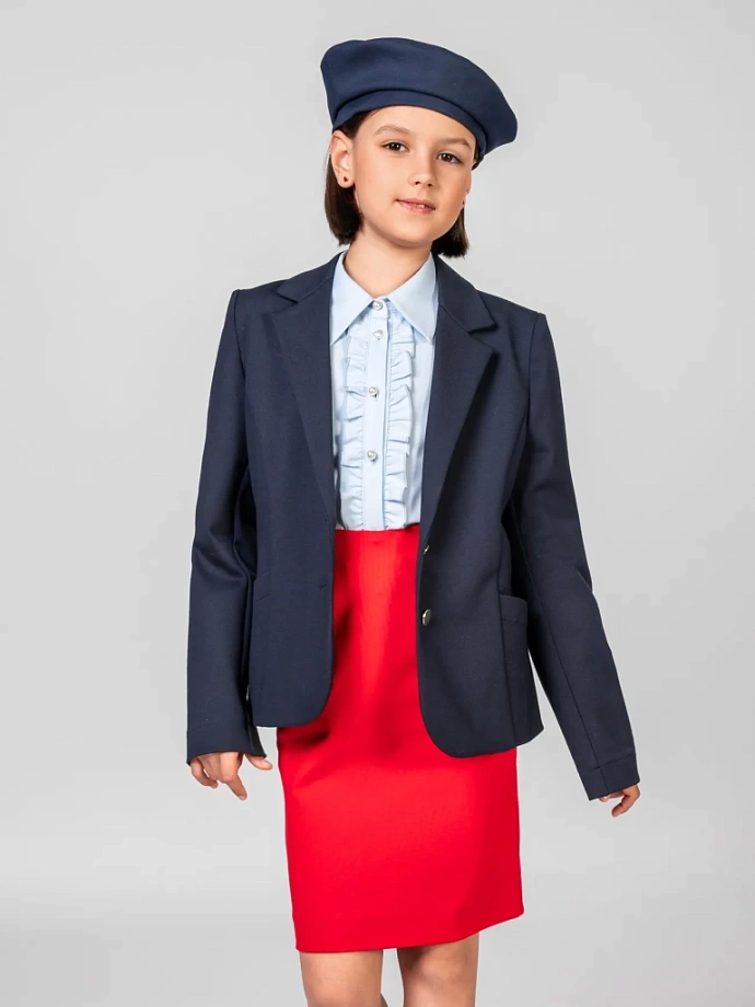 Юбка-карандаш из трикотажа "джерси" в цвете: Красный Ole! Twice - фото 5