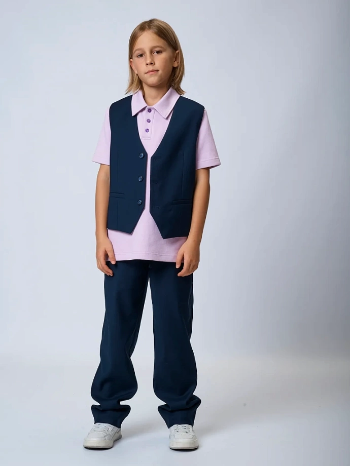 Поло с коротким рукавом унисекс в цвете: Светло-фиолетовый Ole! Twice - фото 4