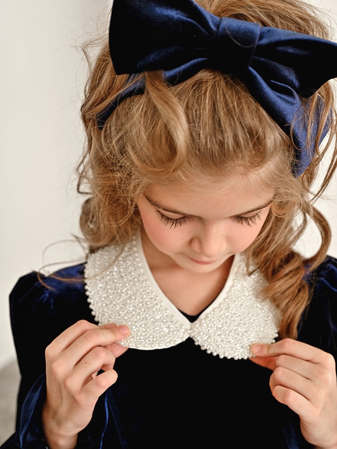 Заколка-бант в цвете: Синий Ole! Twice - фото 5