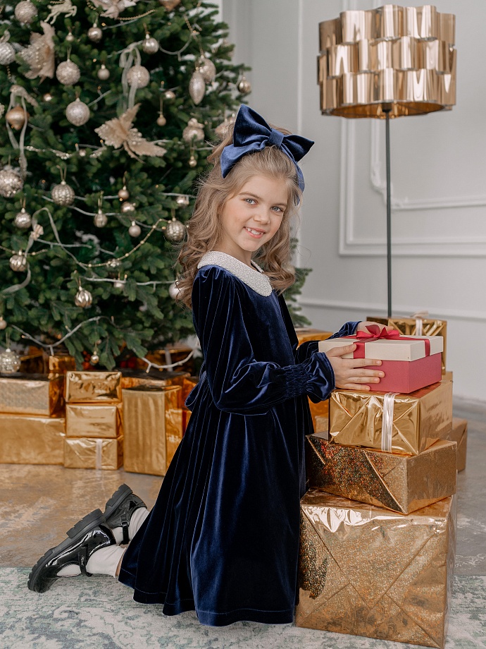 Заколка-бант в цвете: Синий Ole! Twice - фото 7