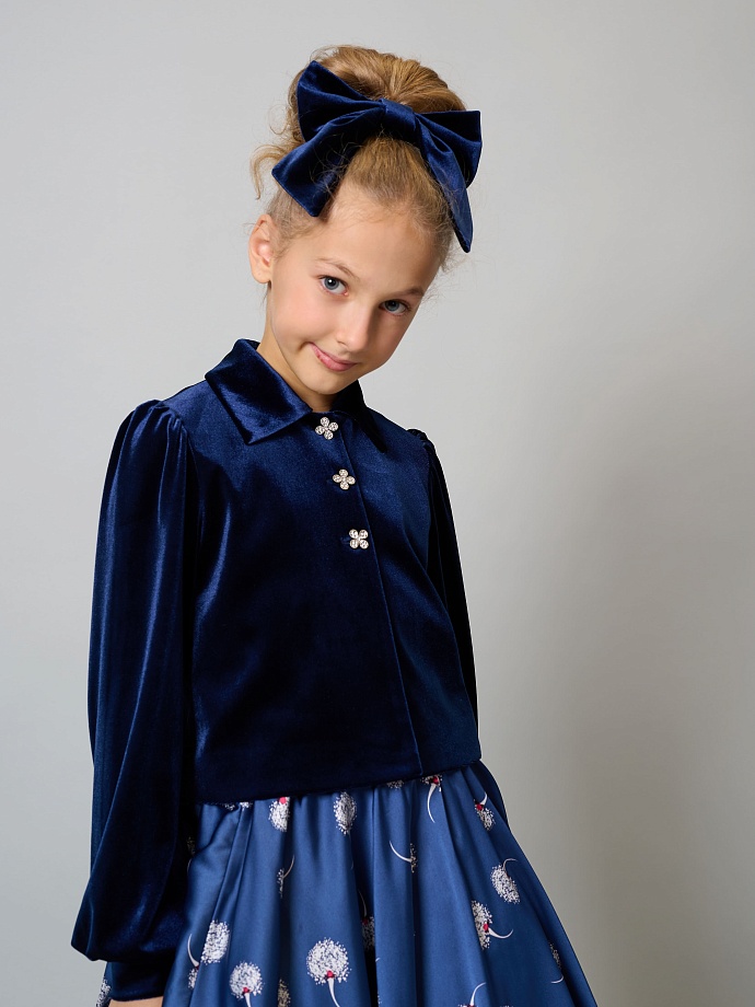 Заколка-бант в цвете: Синий Ole! Twice - фото 4